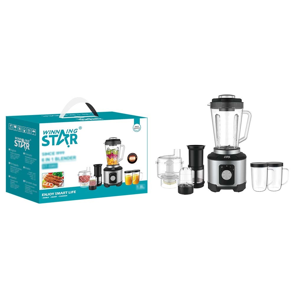 Extracteur de jus ST-5960 WINNINGSTAR 6 en 1, 1,8 L, à 6 lames