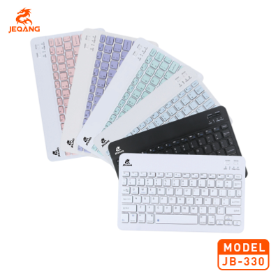 Clavier Bluetooth Rechargeable JB-330 – Connexion Sans Fil 10m – Autonomie 40h+ – Touches Haute Durabilité – Ultra-Léger & Robuste
