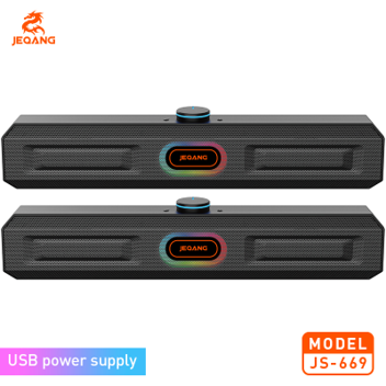 Enceintes PC Desktop JS-669 – 10W RMS – Haute Fidélité & Alimentation USB