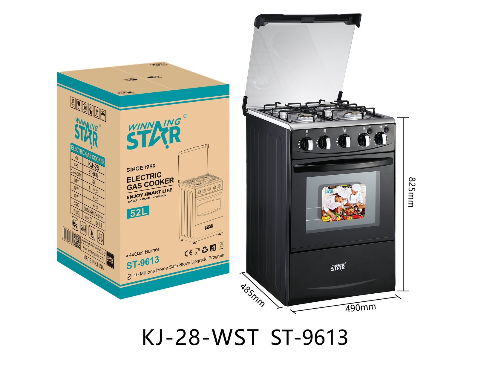 Four ST-9613 WINNINGSTAR 52 L