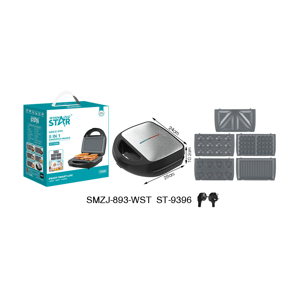 Appareil à sandwichs ST-9396 WINNINGSTAR 5 en 1