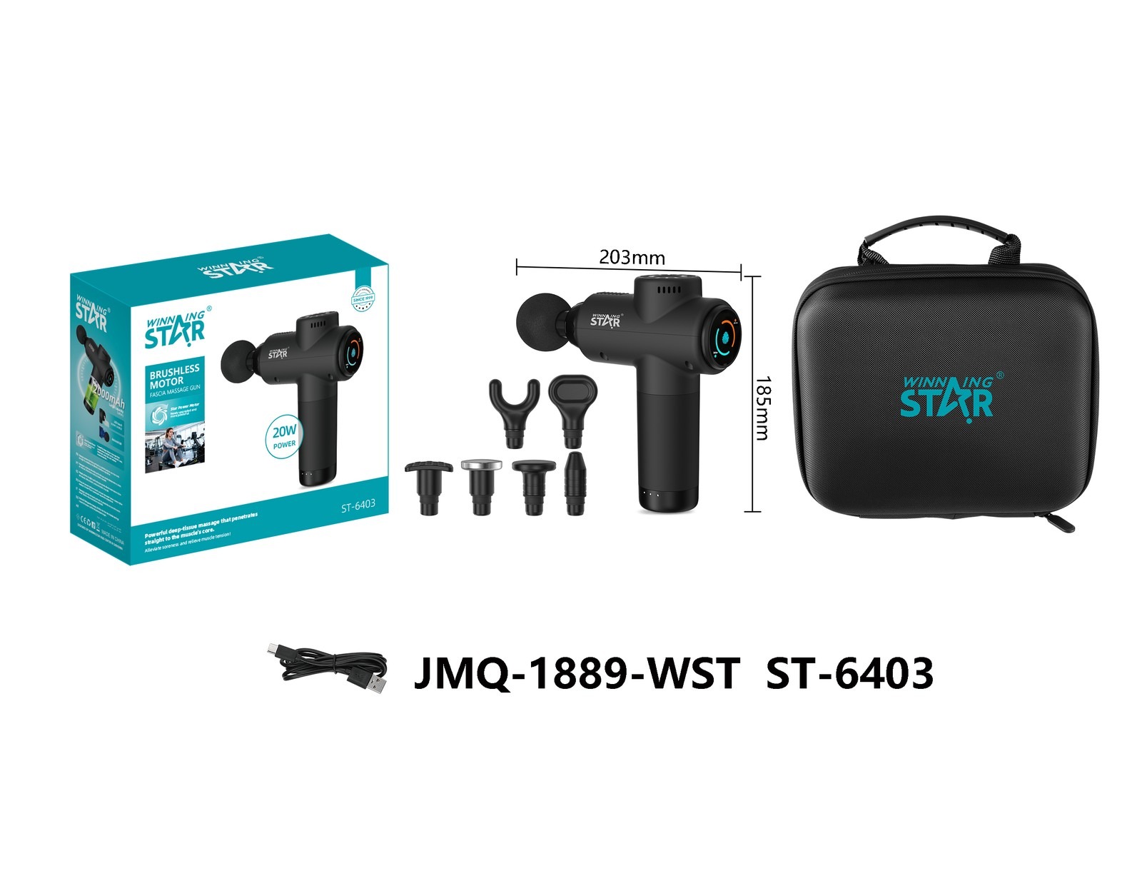 Pistolet à peinture ST-6403 WINNINGSTAR tactile