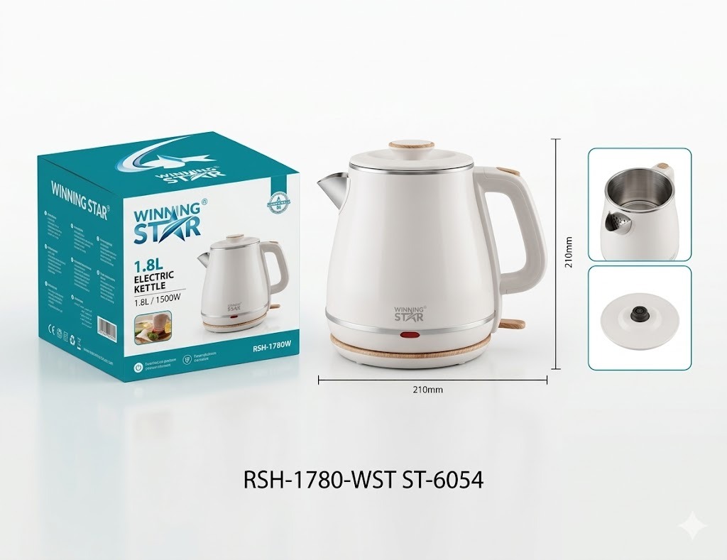Bouilloire électrique ST-6054 WINNINGSTAR 1,8 L