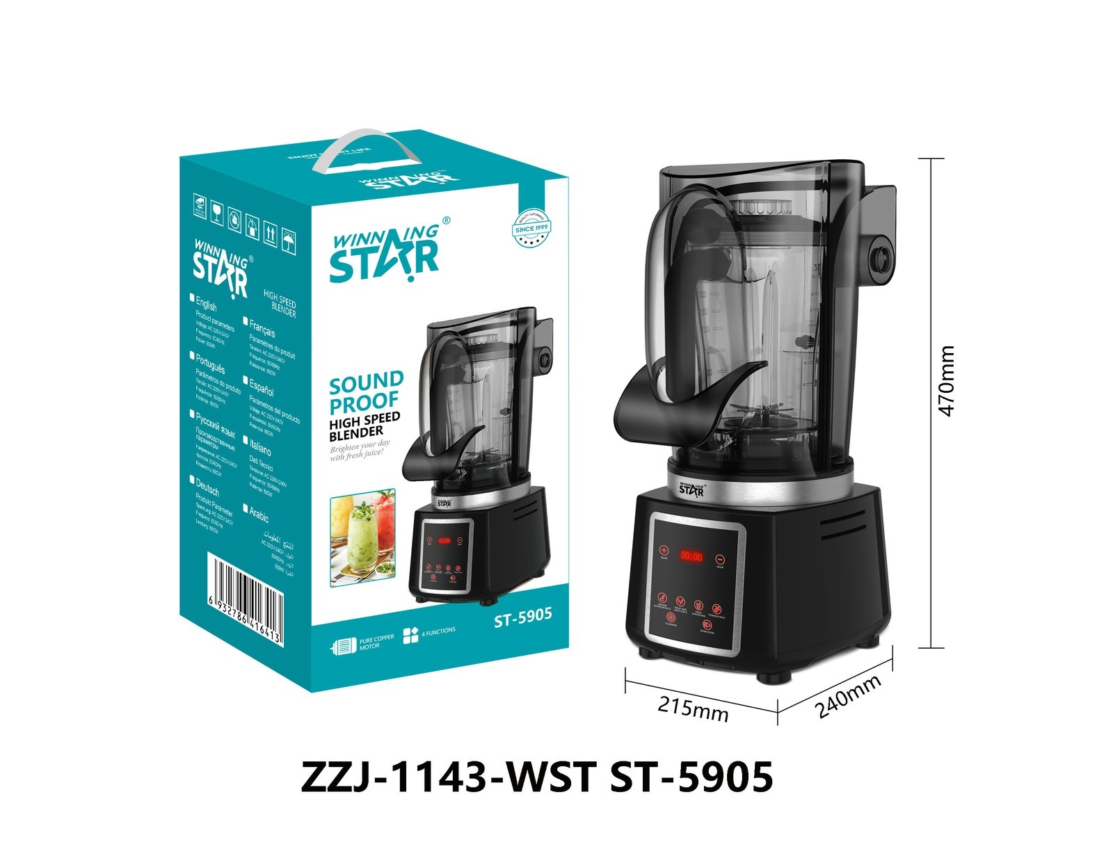 Mixeur ST-5905 WINNINGSTAR 2 L