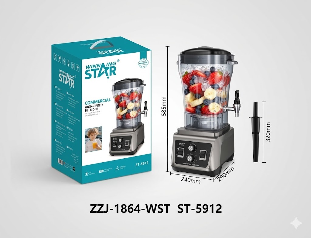 Mixeur ST-5912 WINNINGSTAR professionnel, 15 L, 2200 W