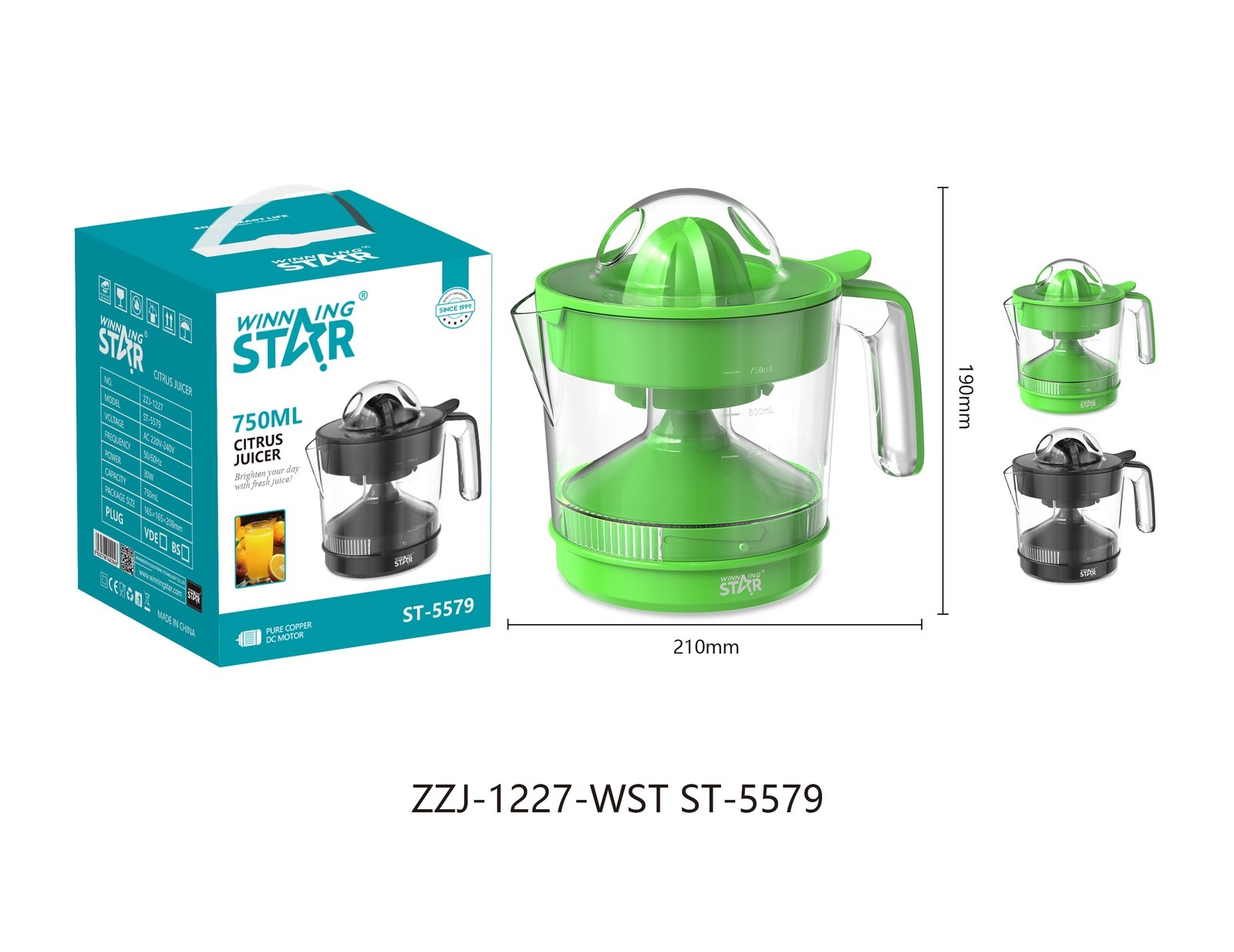 Presse à oranges ST-5579 WINNINGSTAR 0,75 L