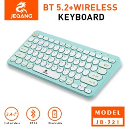 Combo Clavier & Souris Sans-fil JB-321 – Bluetooth 5.2 & 2.4G – Ergonomie Notebook