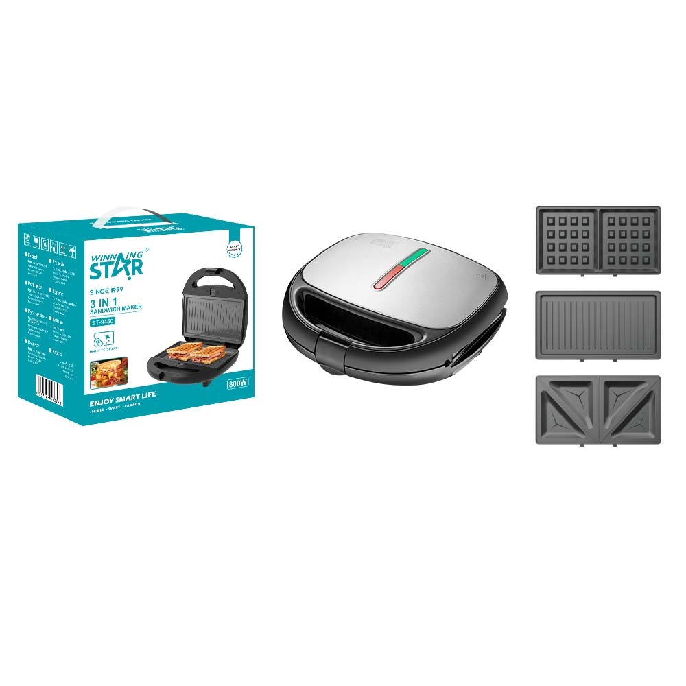 Appareil à sandwichs ST-9450 WINNINGSTAR 3 en 1