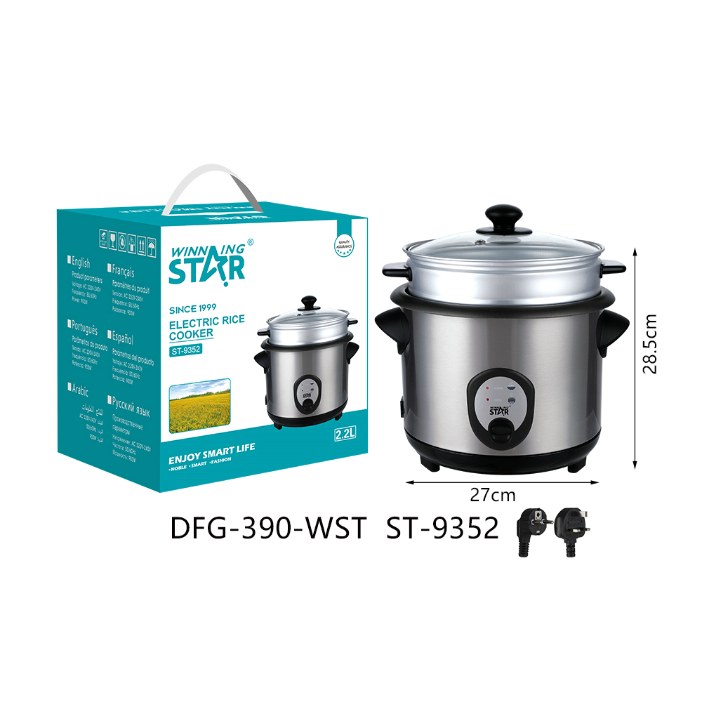 Cuiseur à riz ST-9352 WINNINGSTAR à vapeur, 5 L