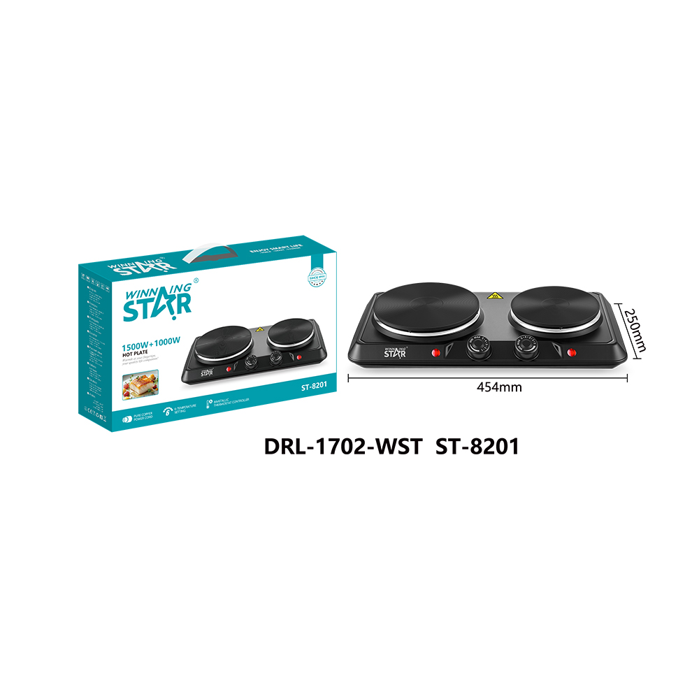 Cuisinière électrique ST-8201 WINNINGSTAR 2500 W