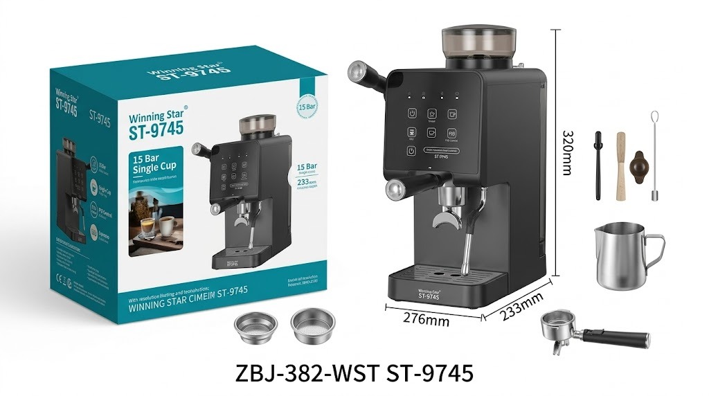 Machine à café ST-9745 WINNINGSTAR 0,6 L, 1400 W