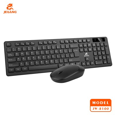 Combo Sans Fil JW-8100 – Clavier à Touches Multimédias & Souris Haute Précision – Caractères UV Inaltérables – 1600 DPI – Robustesse Certifiée