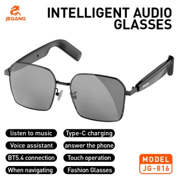 Lunettes Connectées JG-816 – Bluetooth 5.4 & Assistant Vocal Intelligent