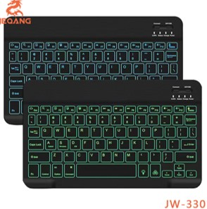 Clavier Bluetooth Rechargeable JB-332 – Fonction Rétroéclairage – Design Slim & Compact – Connexion Sans Fil 10m – Autonomie Étendue