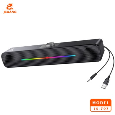 Enceinte Desktop Multimédia JS-707 – Double Diaphragme "Runway" – Batterie 800 mAh