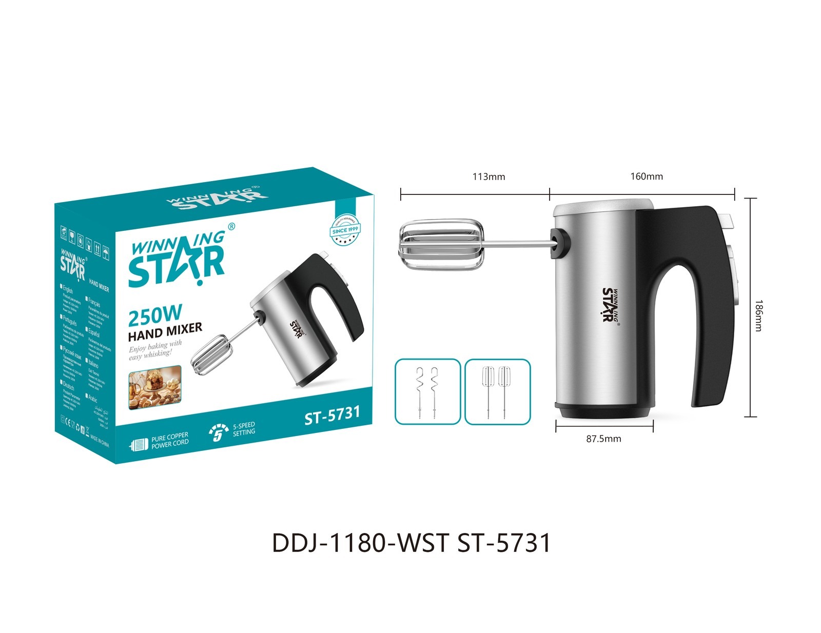 Batteur à œufs ST-5731 WINNINGSTAR