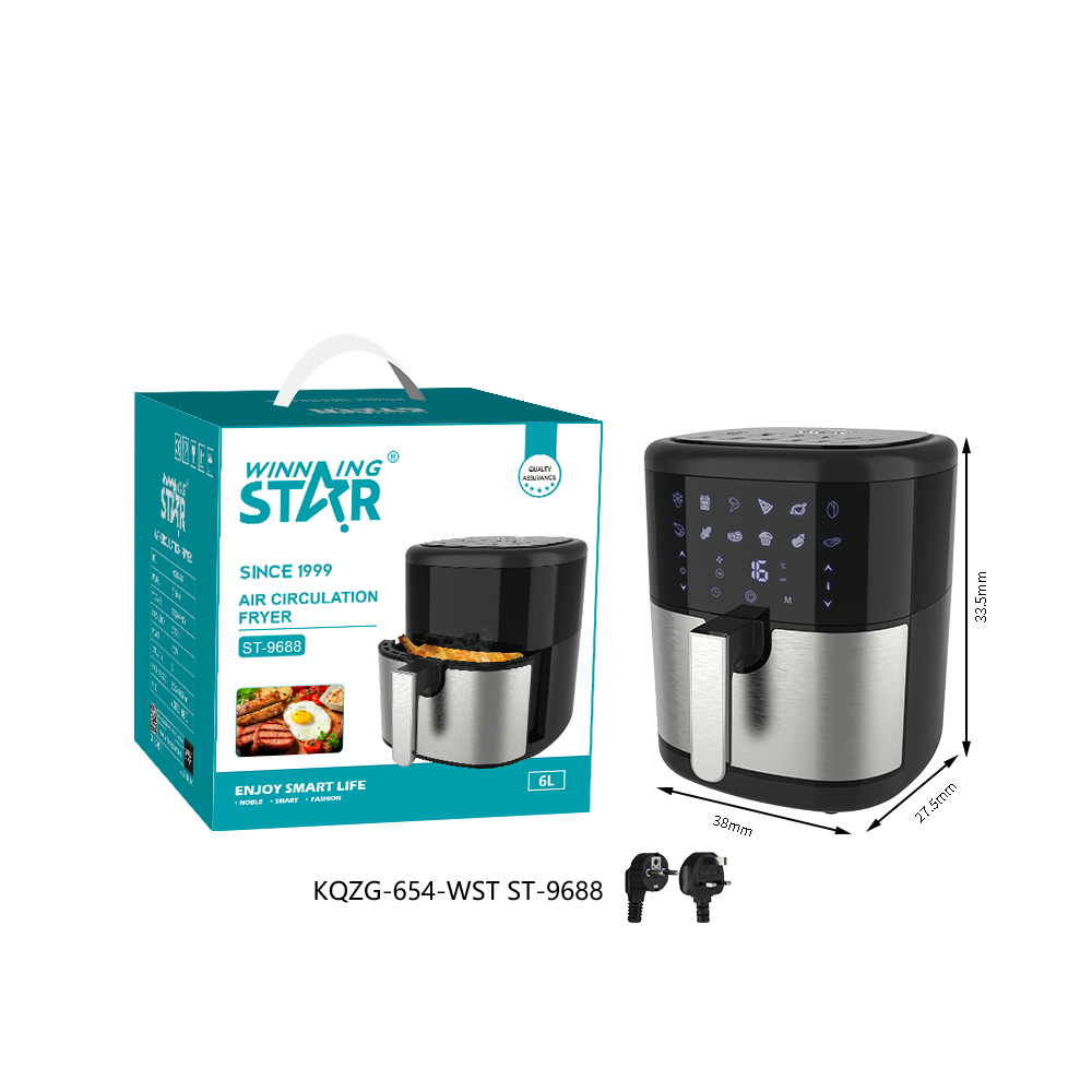 Friteuse à air chaud ST-9688 WINNINGSTAR 6 L, 1500 W, tactile