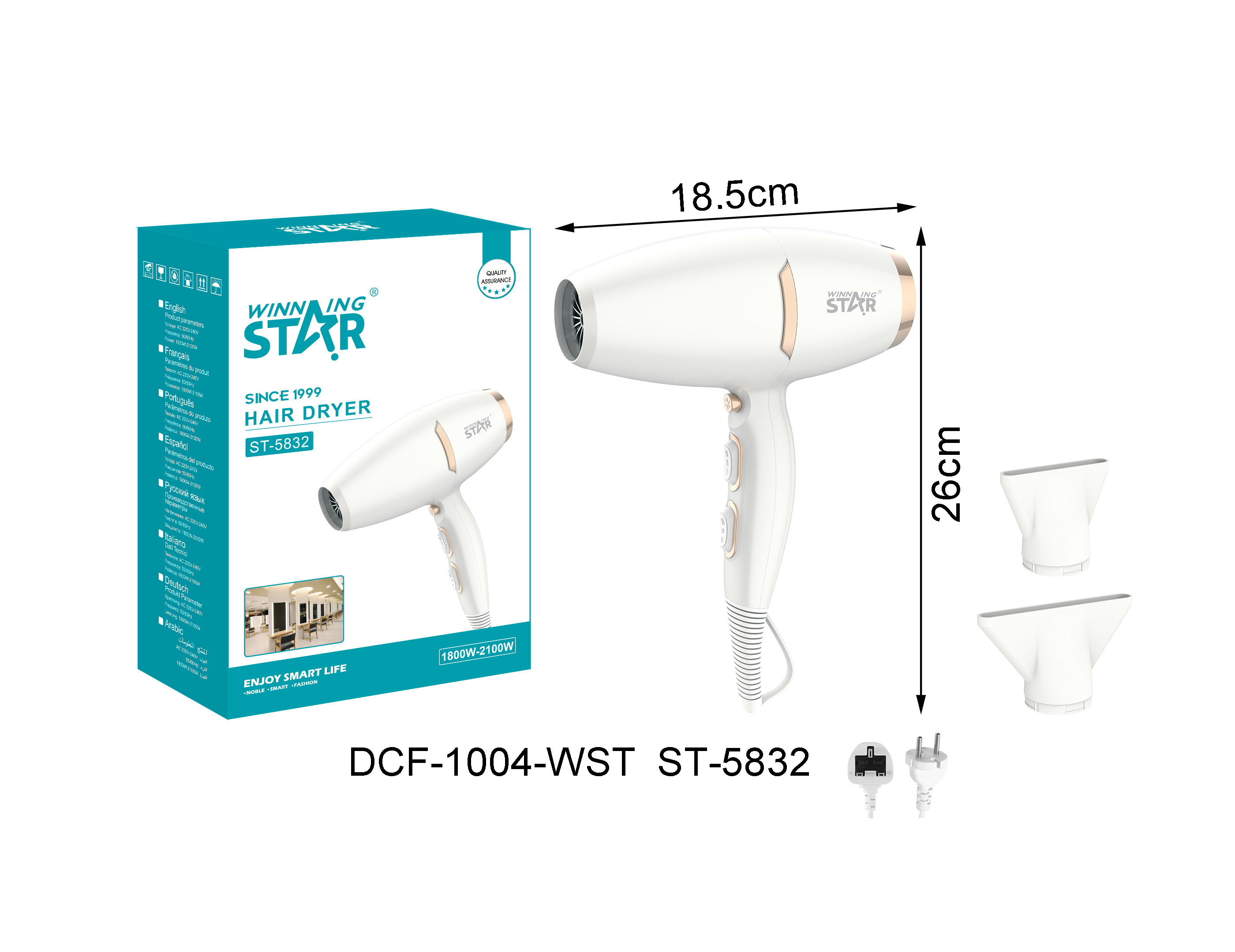 Sèche-cheveux ST-5832 WINNINGSTAR