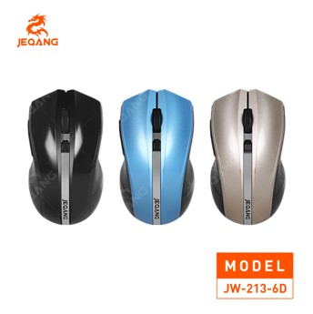 Souris Sans Fil JW-213B (6D) – 6 Boutons de Contrôle – 1600 DPI – Ergonomie Avancée
