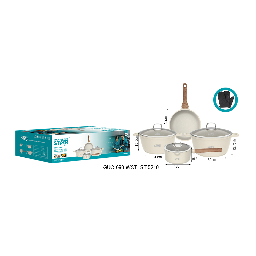Batterie de cuisine antiadhésive ST-5210 WINNINGSTAR 6,4 L