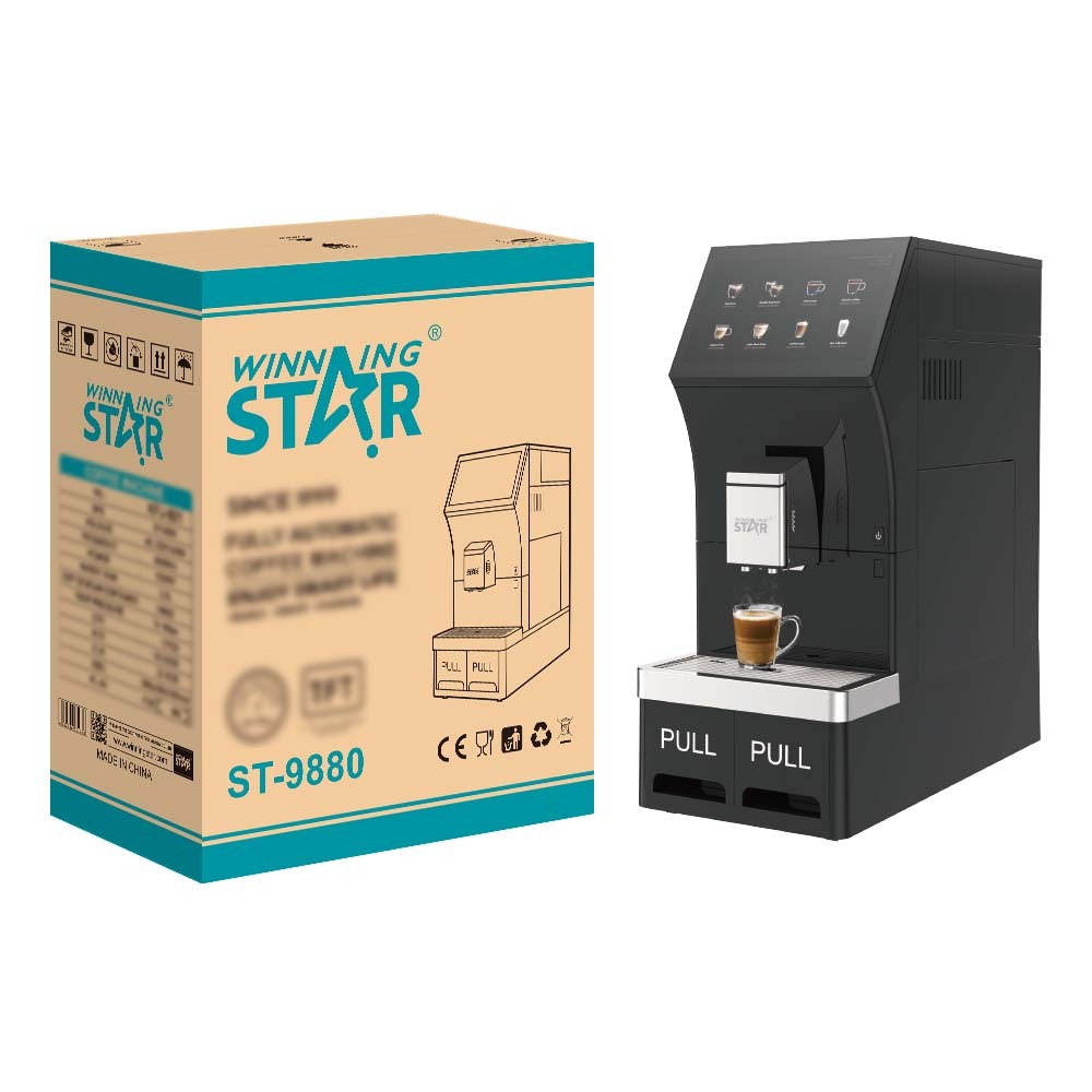 Machine à café ST-9880 WINNINGSTAR professionnel, entièrement automatique, à vapeur