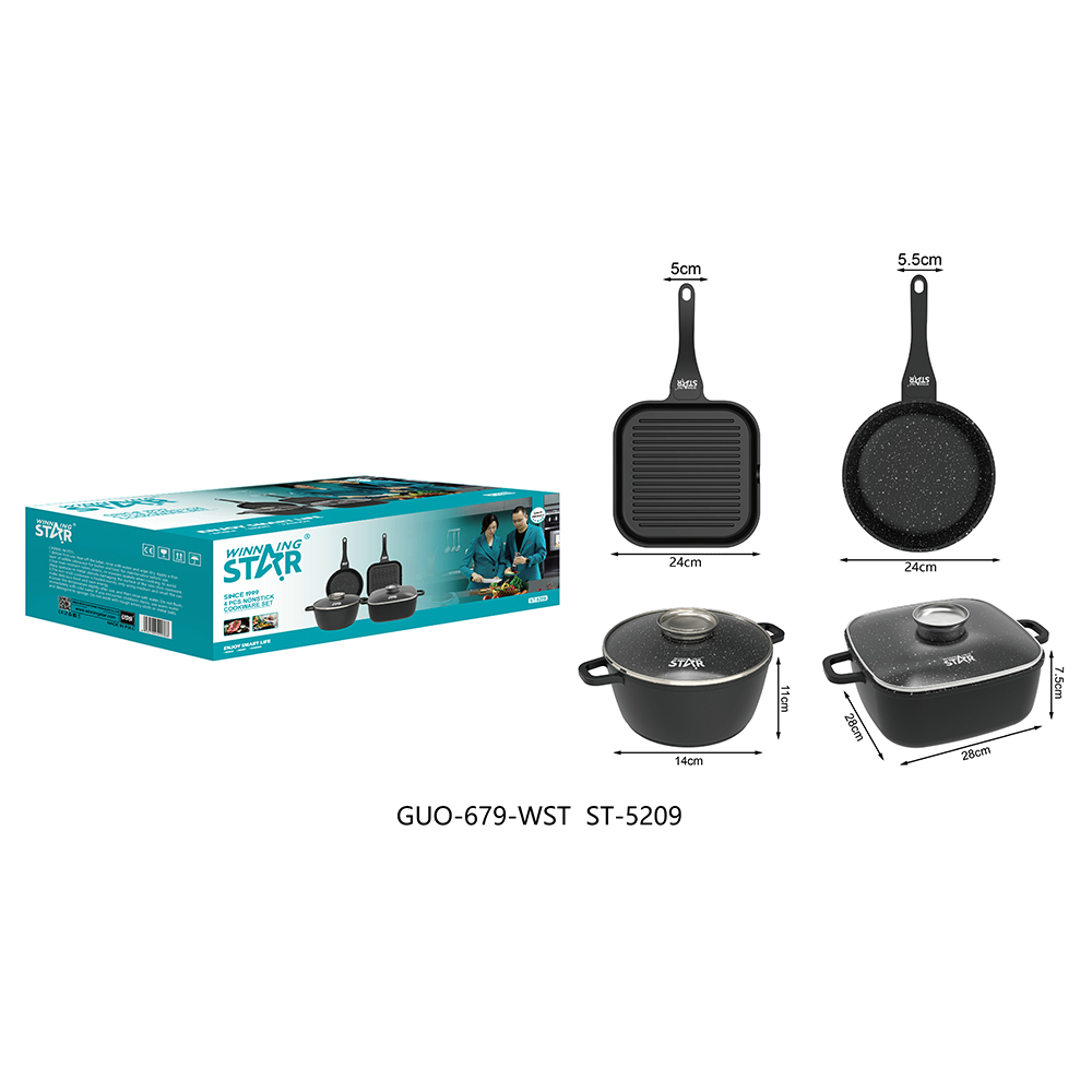 Poêle antiadhésive ST-5209 WINNINGSTAR 4,4 L