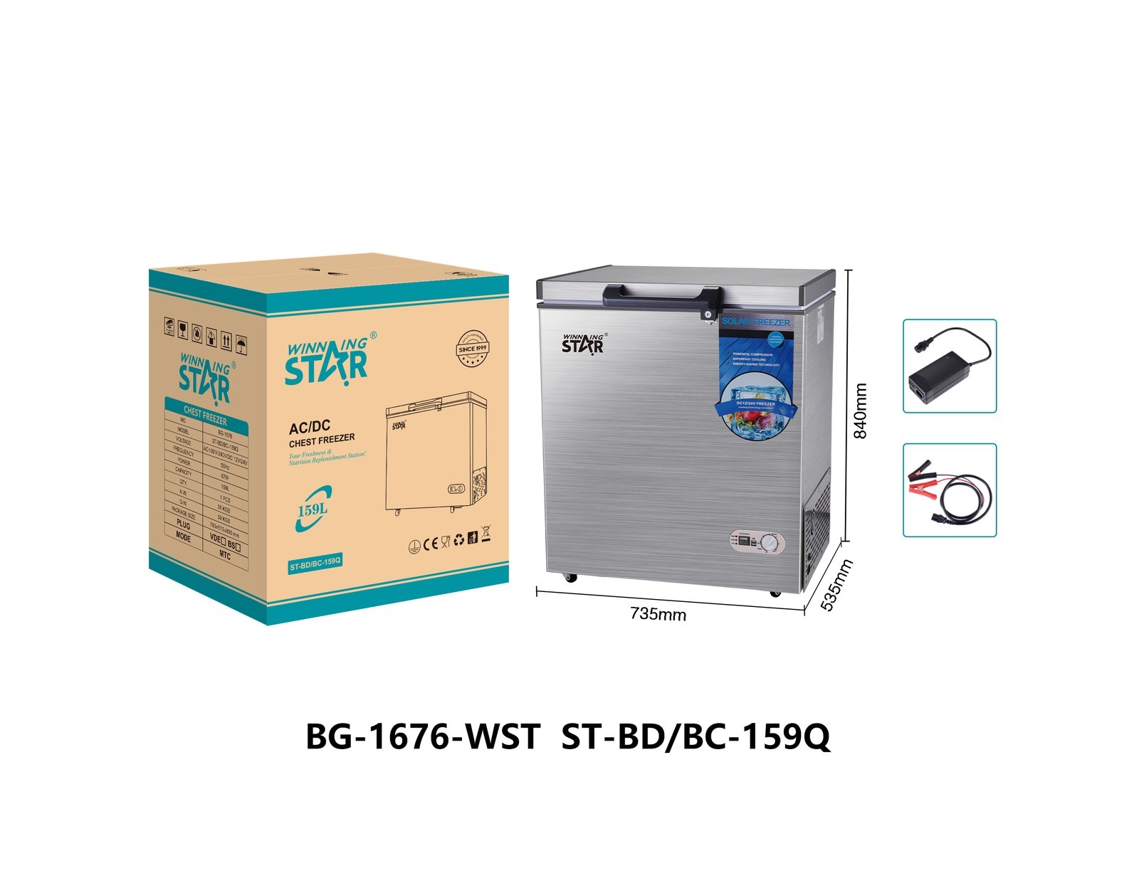 Congélateur ST-BD WINNINGSTAR 159 L