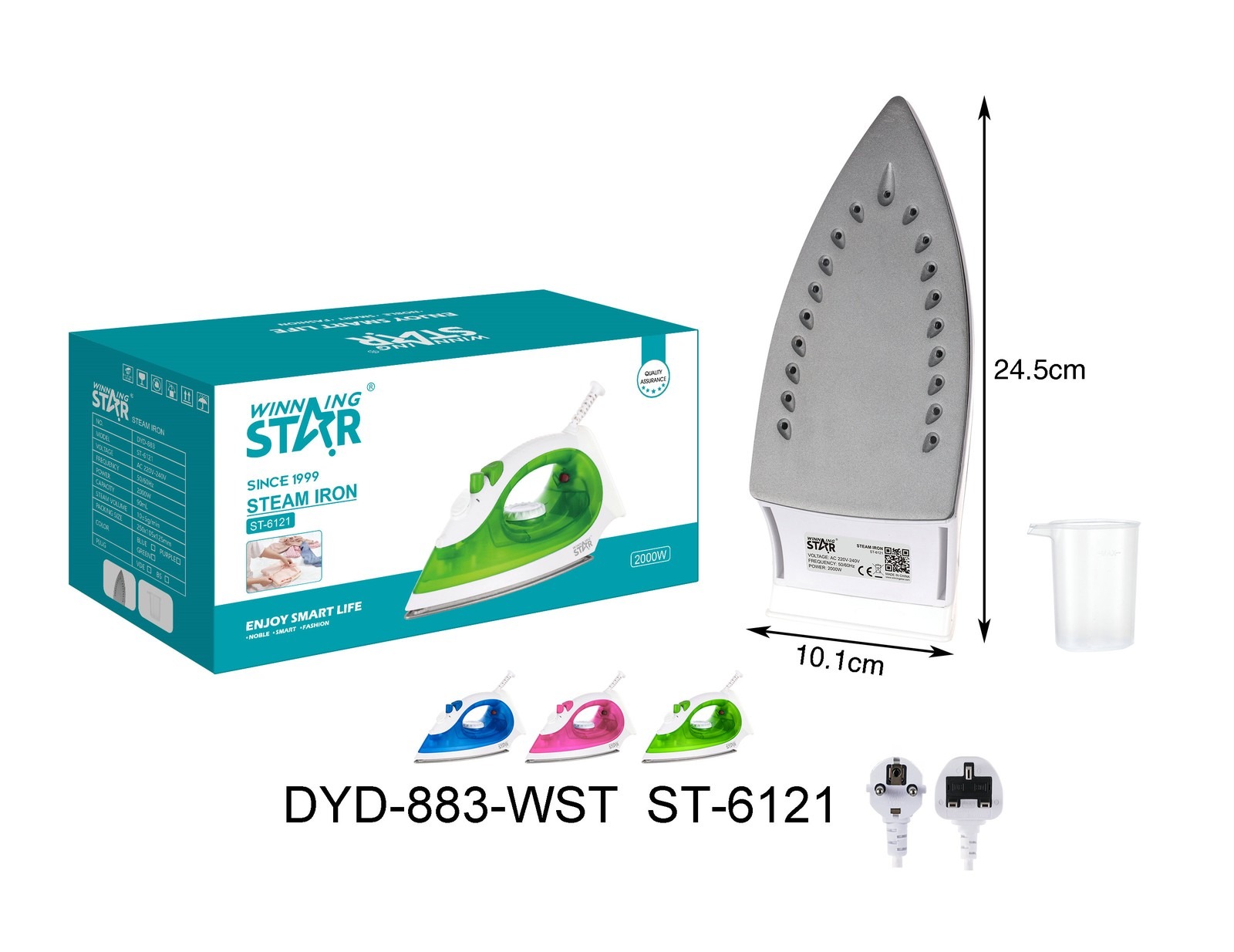 Fer à repasser ST-6121 WINNINGSTAR à vapeur